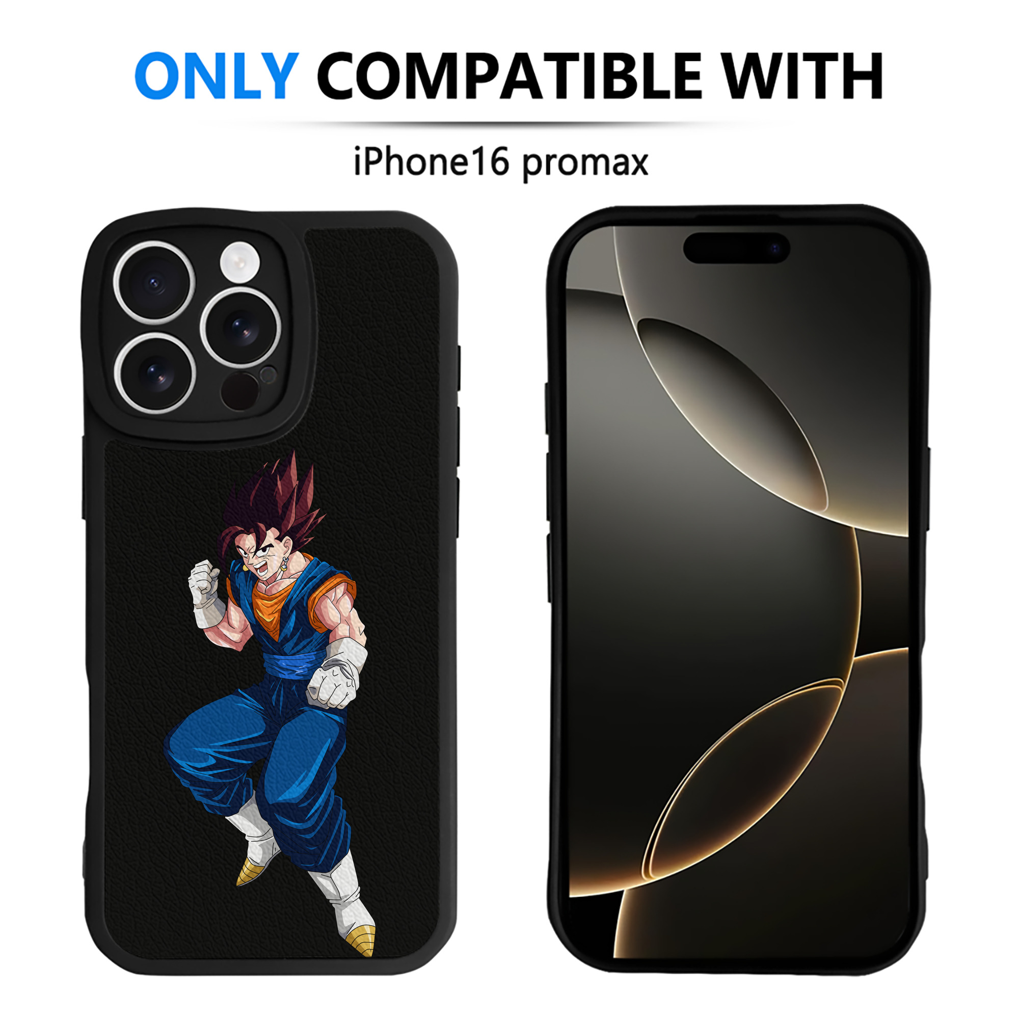 （画像用） ドラゴンボール 孫 悟飯（そんごはん）DRAGON BALL Son Gohan 【iPhone 16シリーズ対応】シリコンスマホケース（レザー調） 材質：シリコン